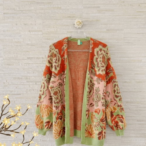 casaco g tricot farm flor de inverno alongado verde e vermelho floral estampado manga comprida 145132807?action_source=73496&ref=home_home&rsp=1&rspix=1