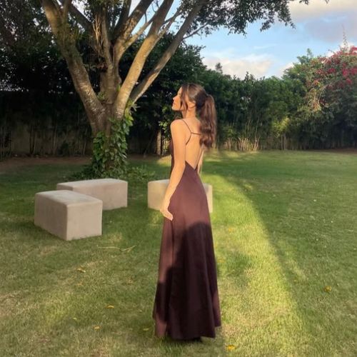 vestido longo marrom zara 100 algodao com decote nas costas e alcas regulaveis novo na etiqueta 129883904?action_source=66827&ref=home_home&rsp=1&rspix=1