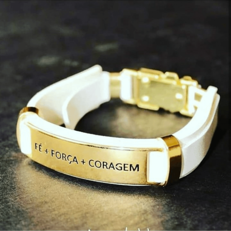 Pulseira Bracelete Ajustável Masculina em Couro Preto Fé Pronta Entrega |  Relógio Masculino Cj Modas Nunca Usado 68890843 | enjoei