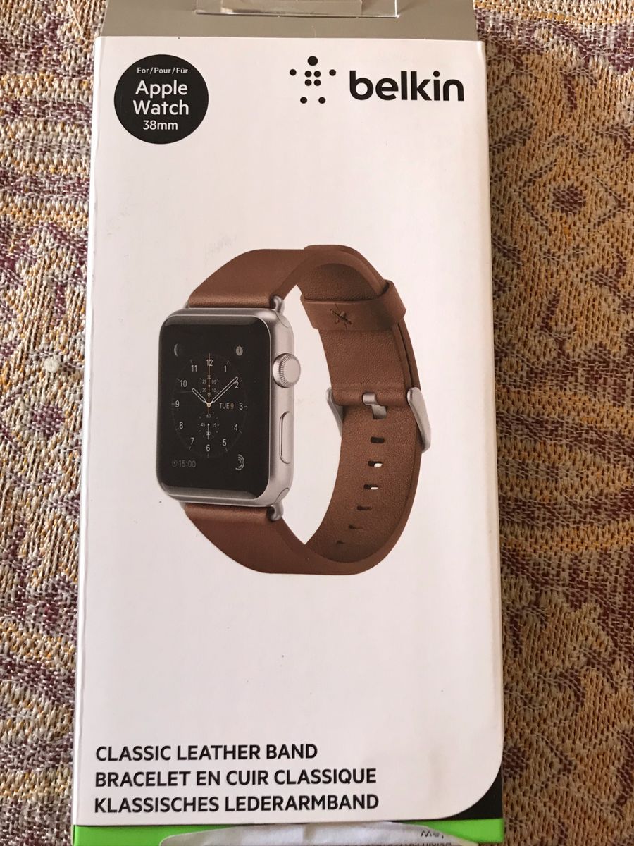 Pulseira De Couro Legitimo Belkin Para Apple Watch 38mm 40mm Series 1 2 3 4 Relogio Feminino Belkin Nunca Usado 3687 Enjoei