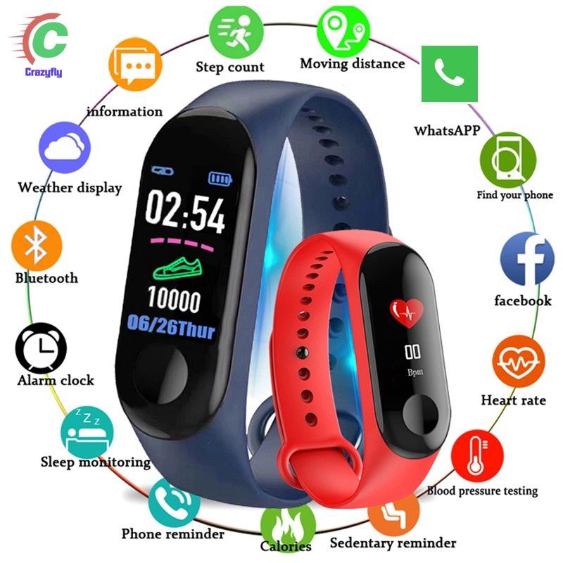 Smart Watch Yoho Pulsera Pulseira Inteligente M3 Relógio Band