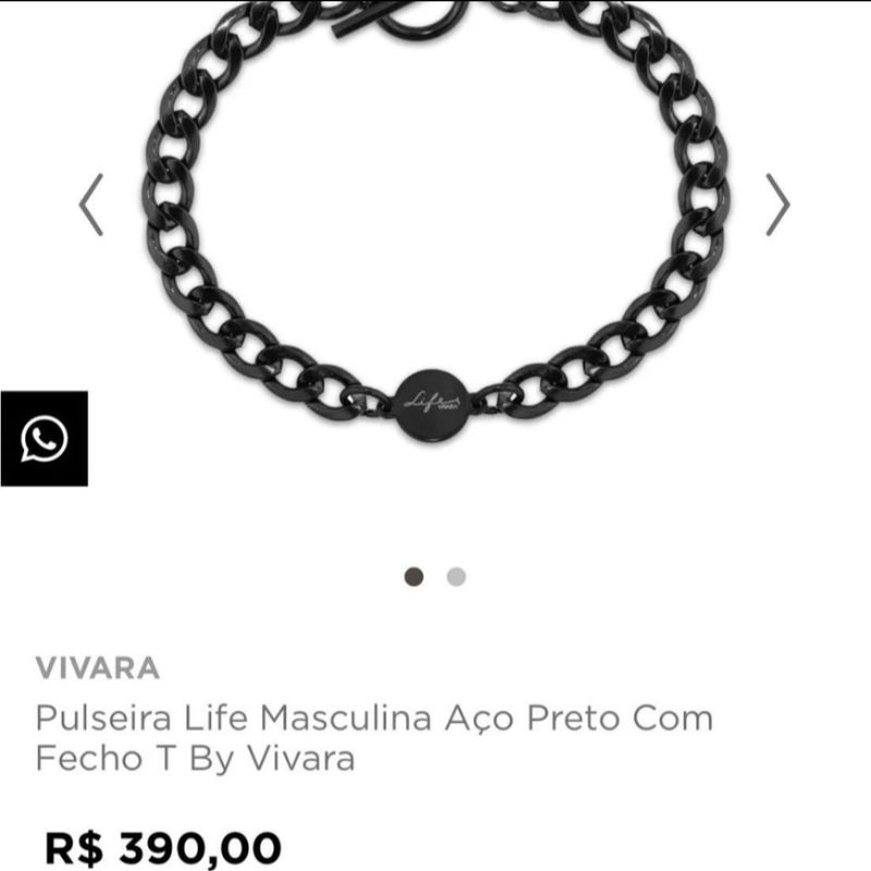 Pulseira Masculina Life Vivara | Produto Masculino Vivara Usado 71974677 |  enjoei