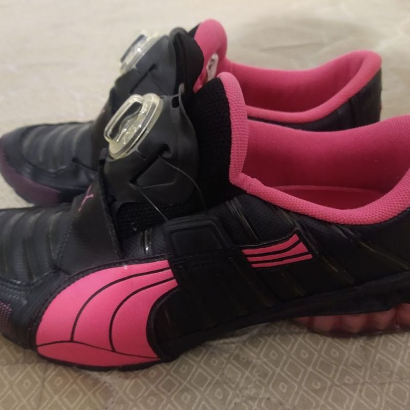 Puma Disc Feminino Preto com Rosa Puma Usado 102747367 enjoei