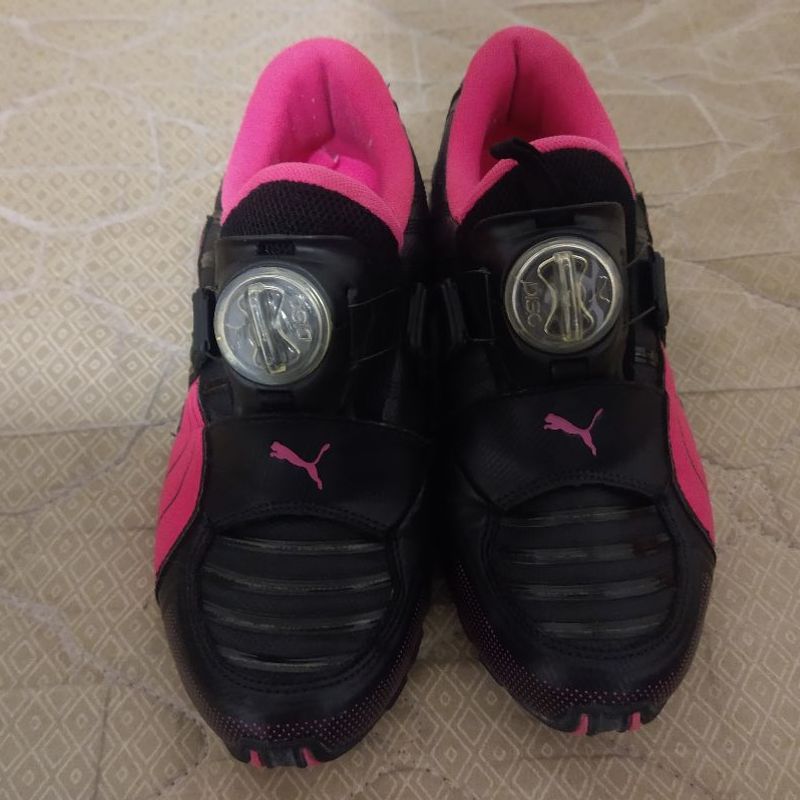 Puma Disc Feminino Preto com Rosa Puma Usado 102747367 enjoei