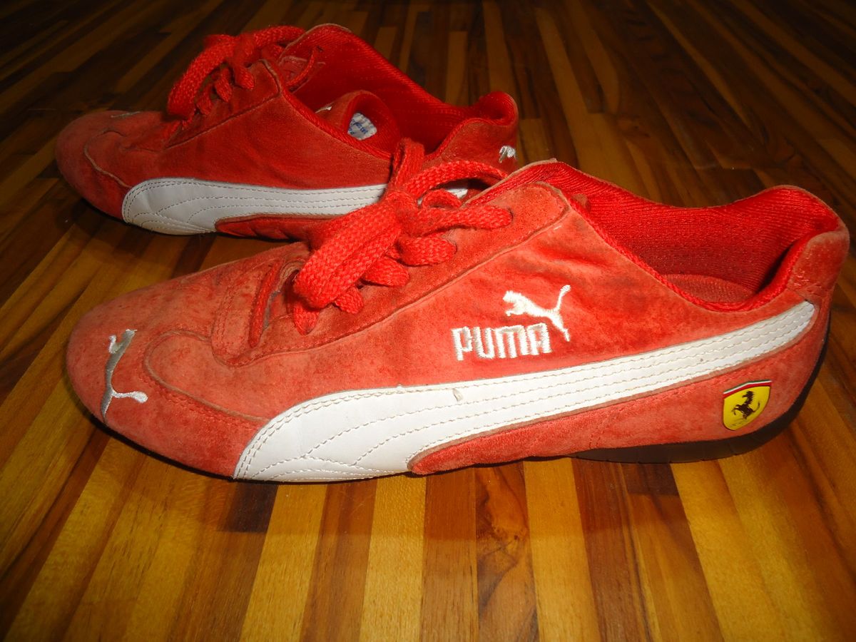 tenis da puma vermelho veludo