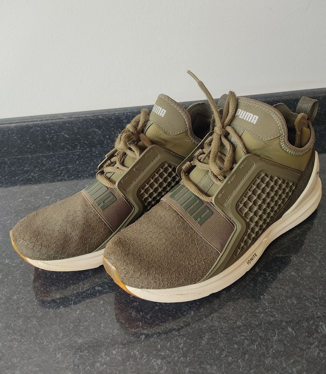 Puma ignite limitless olive green best sale