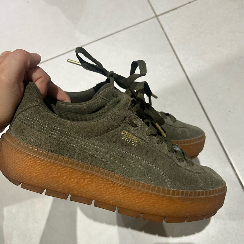 Puma Platform Trace Corduroy Puma Nunca Usado 101719981 enjoei