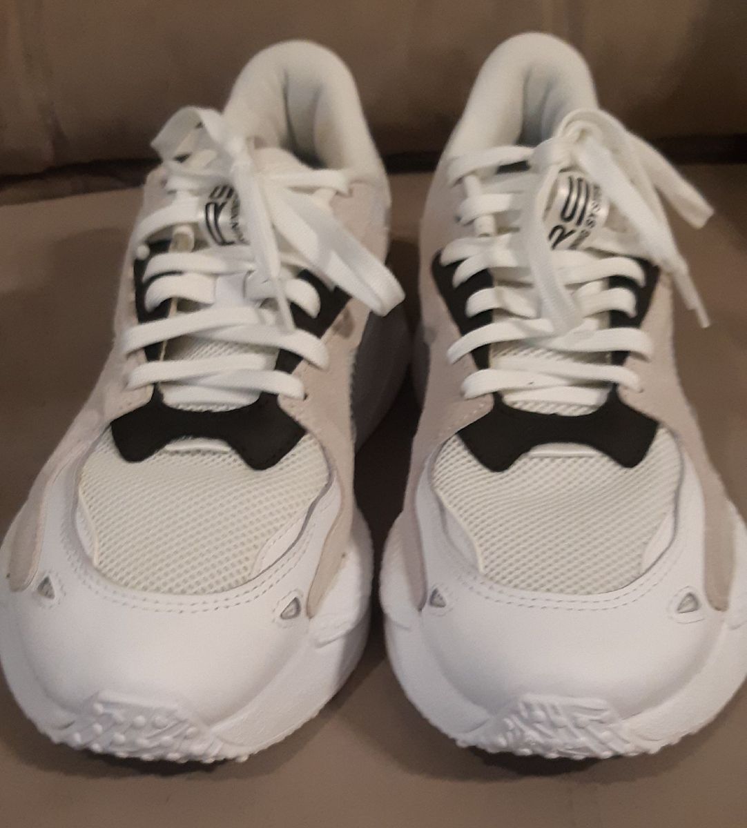 puma rs running system white