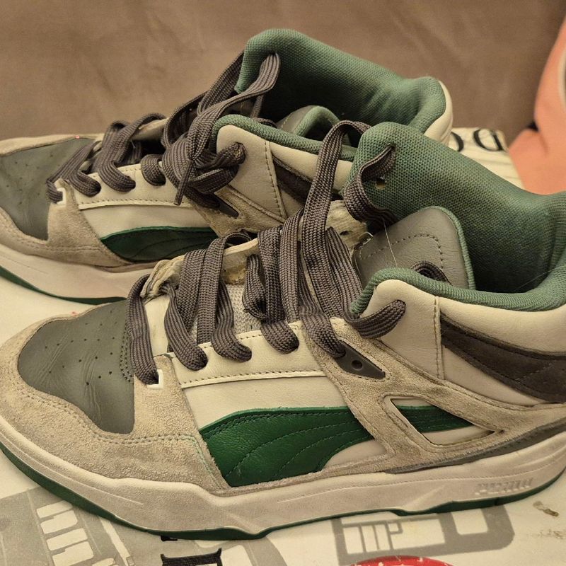 Puma Slipstream Hi Heritage High Sneakers Sapatos Casuais Cinza