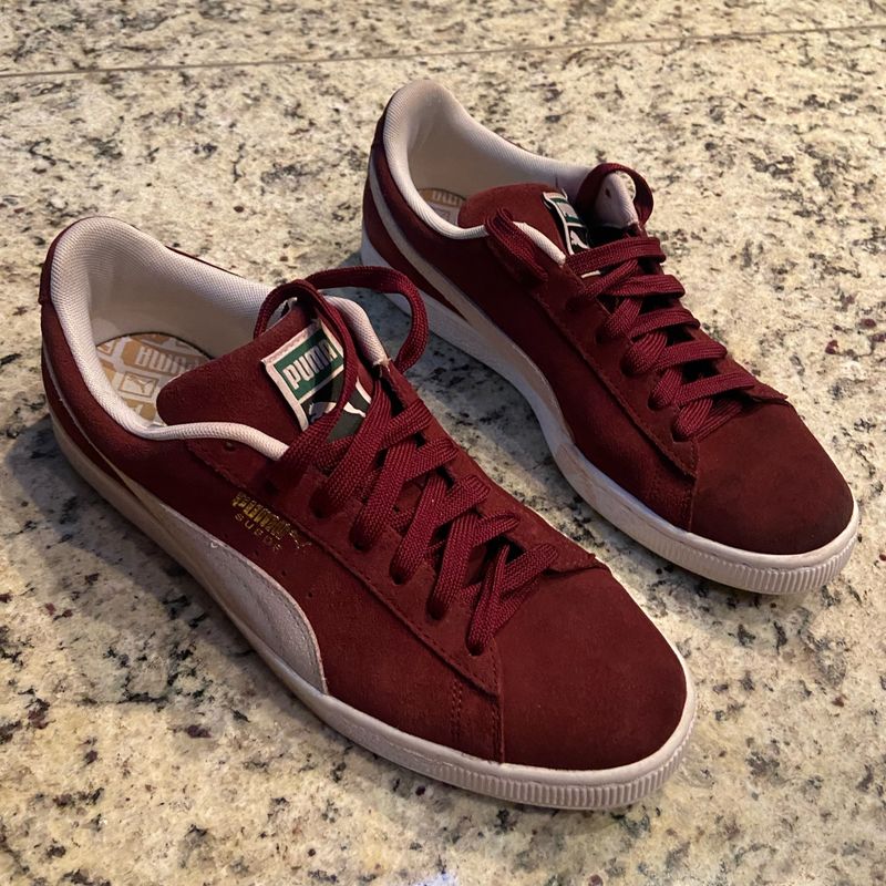 Puma Suede Tamanho 42 Bordô/Vinho Puma Usado 103759535 enjoei