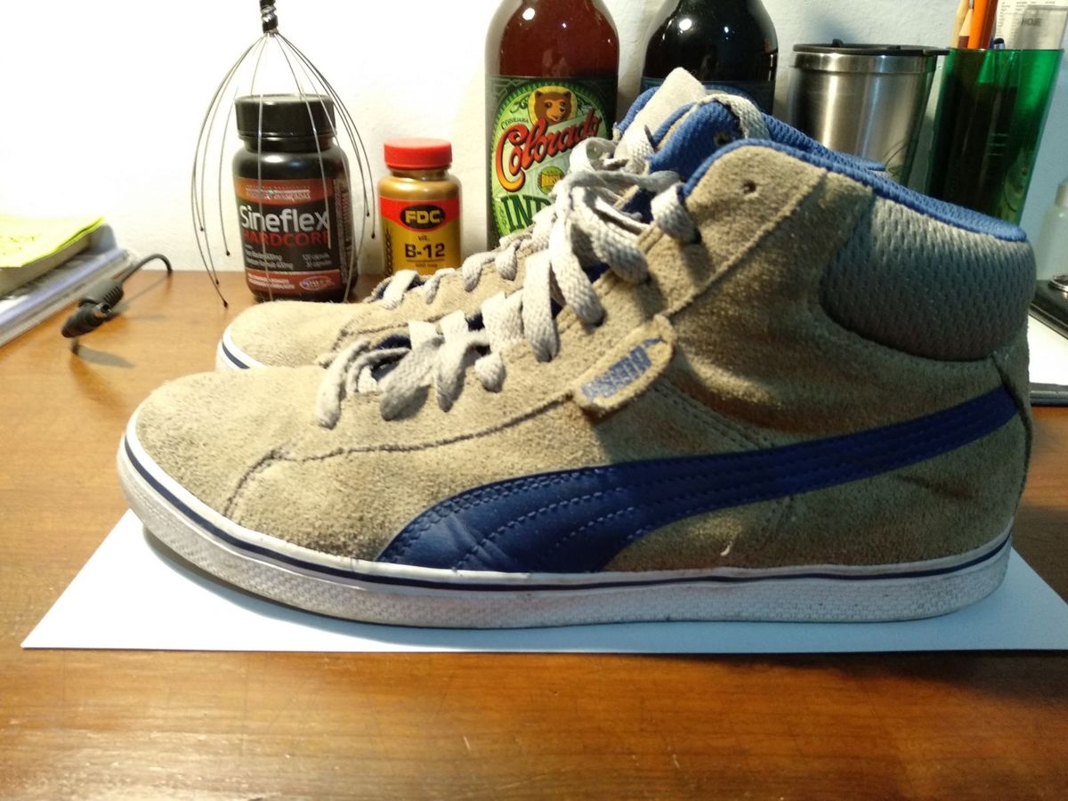 puma suede cano alto