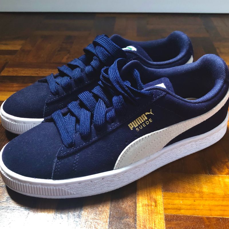 Puma suede hot sale azul marinho