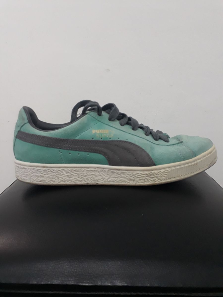 puma suede verde agua