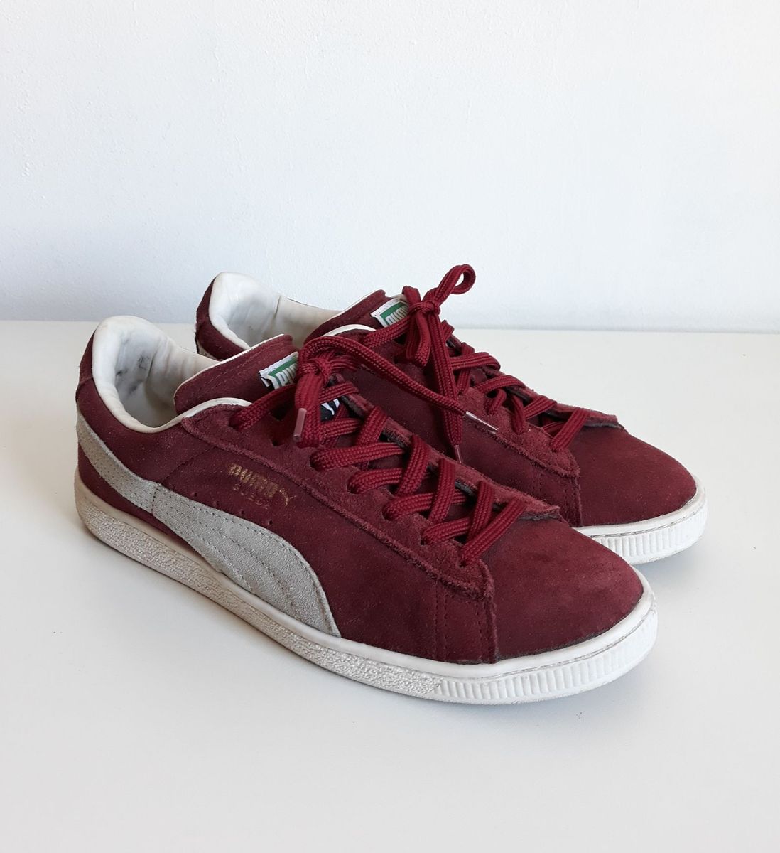 puma suede vinho masculino