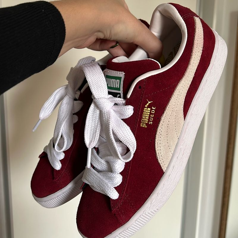 Suede Puma Feminino Vermelho Puma Suede Vinho Tênis Feminino Puma