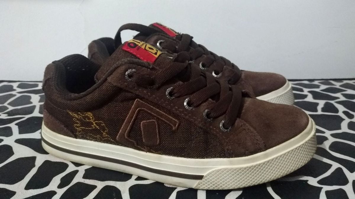 tenis oakley cinza e azul bebe