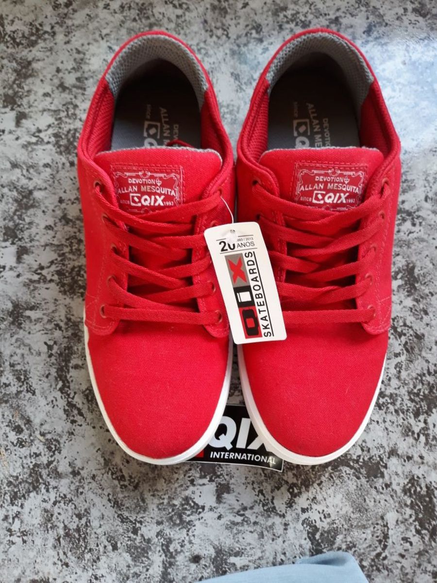 tenis qix vermelho masculino