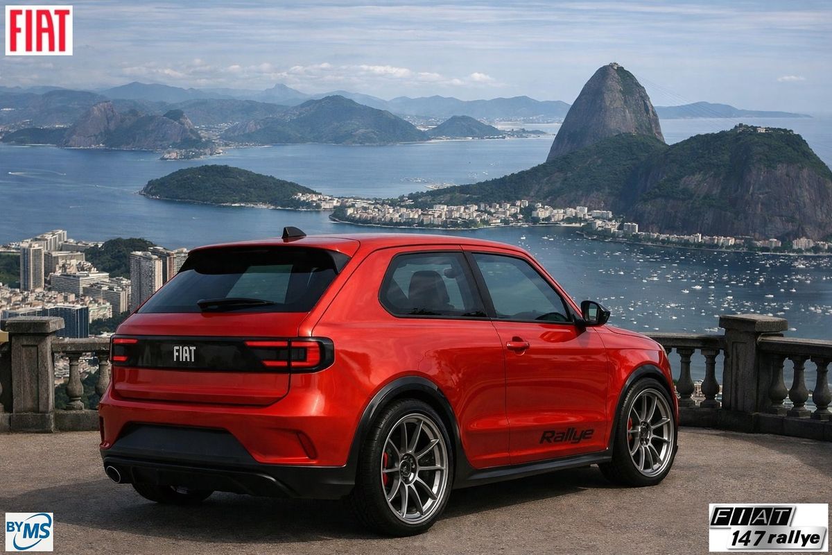 Quadro 20x30 C/ Moldura: Fiat 147 Rallye - 2026 No Rj - Corcovado ...
