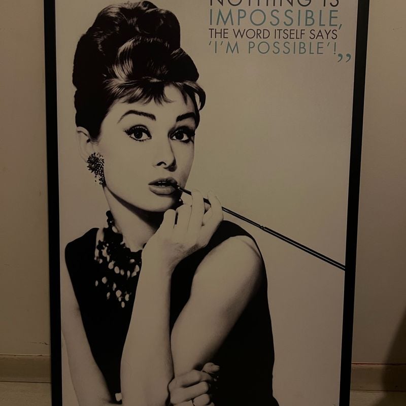 Quadro Decorativo Audrey Hepburn (Bonequinha de Luxo) | Hollywood