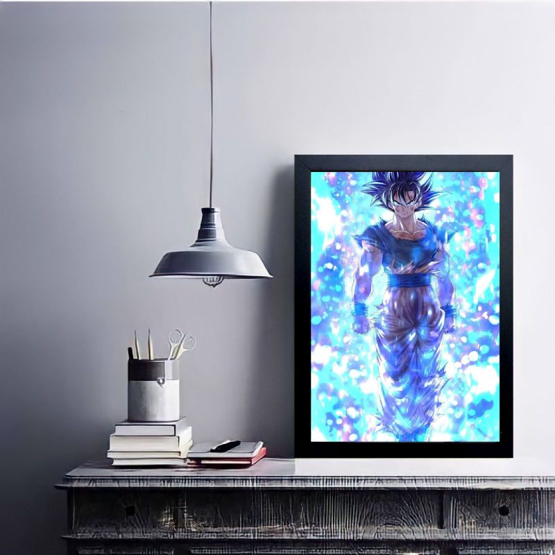 Quadro decorativo Goku Instinto superior Dragon Ball, imagens do