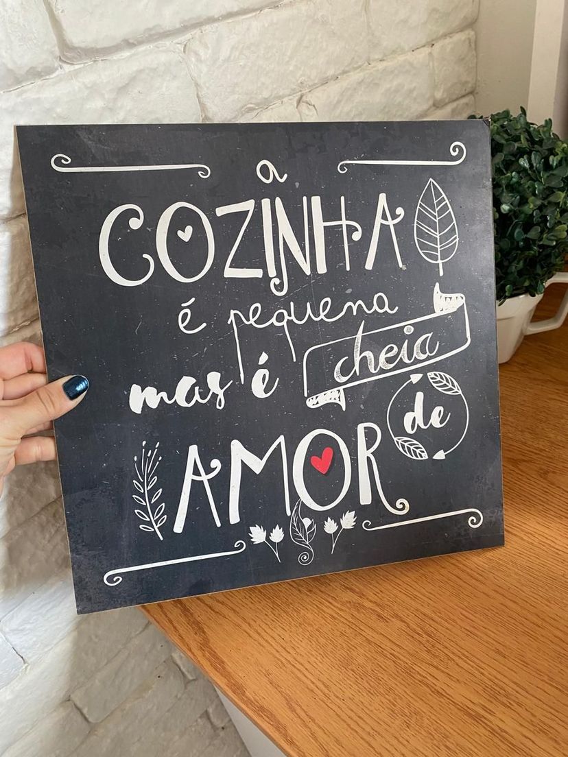 quadro para cozinha decorativo em placa. - outros 