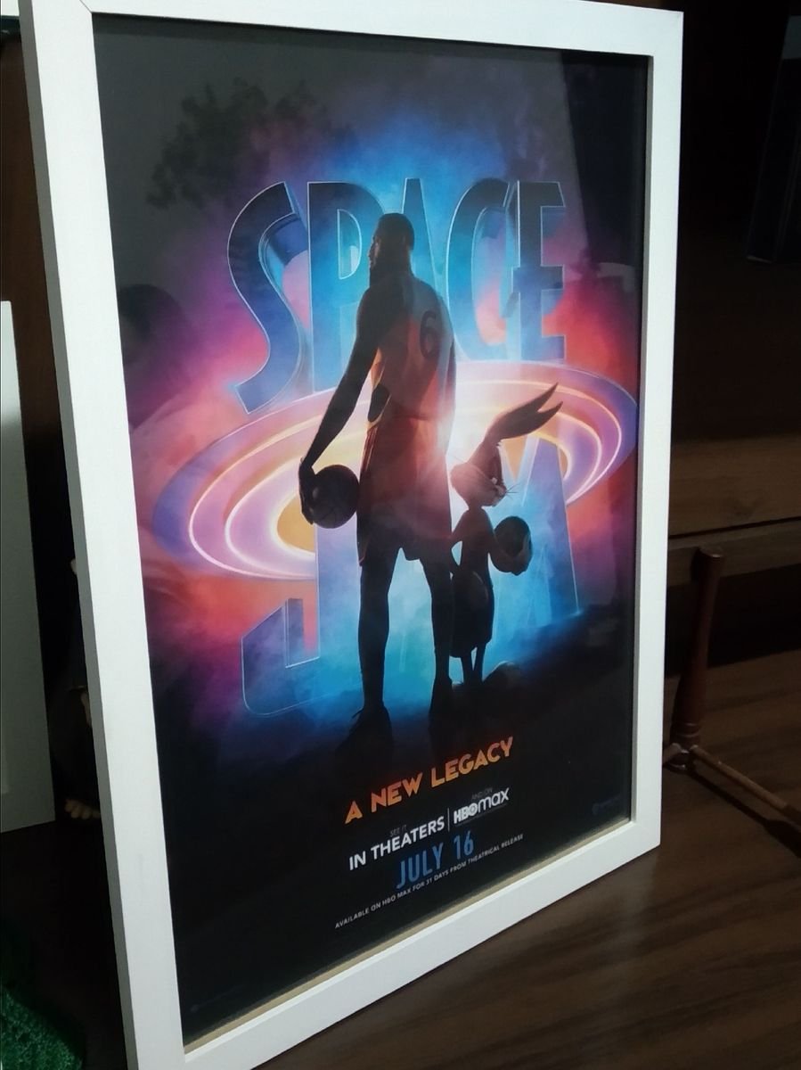 Quadro Space Jam A Com Vidro Item De Decora O Usado Enjoei