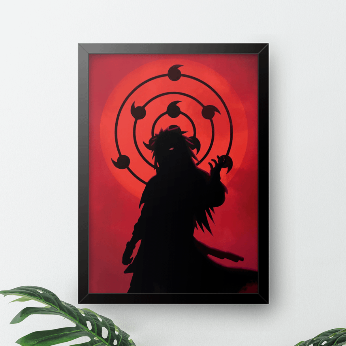 Quadro Temático do Madara Naruto Anime com Moldura Item de Decoração Quadronizei Nunca Usado