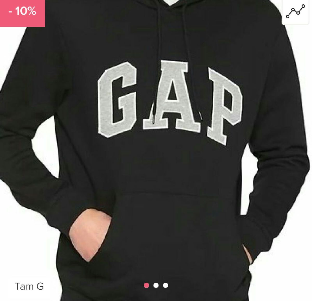 blusa da gap preta