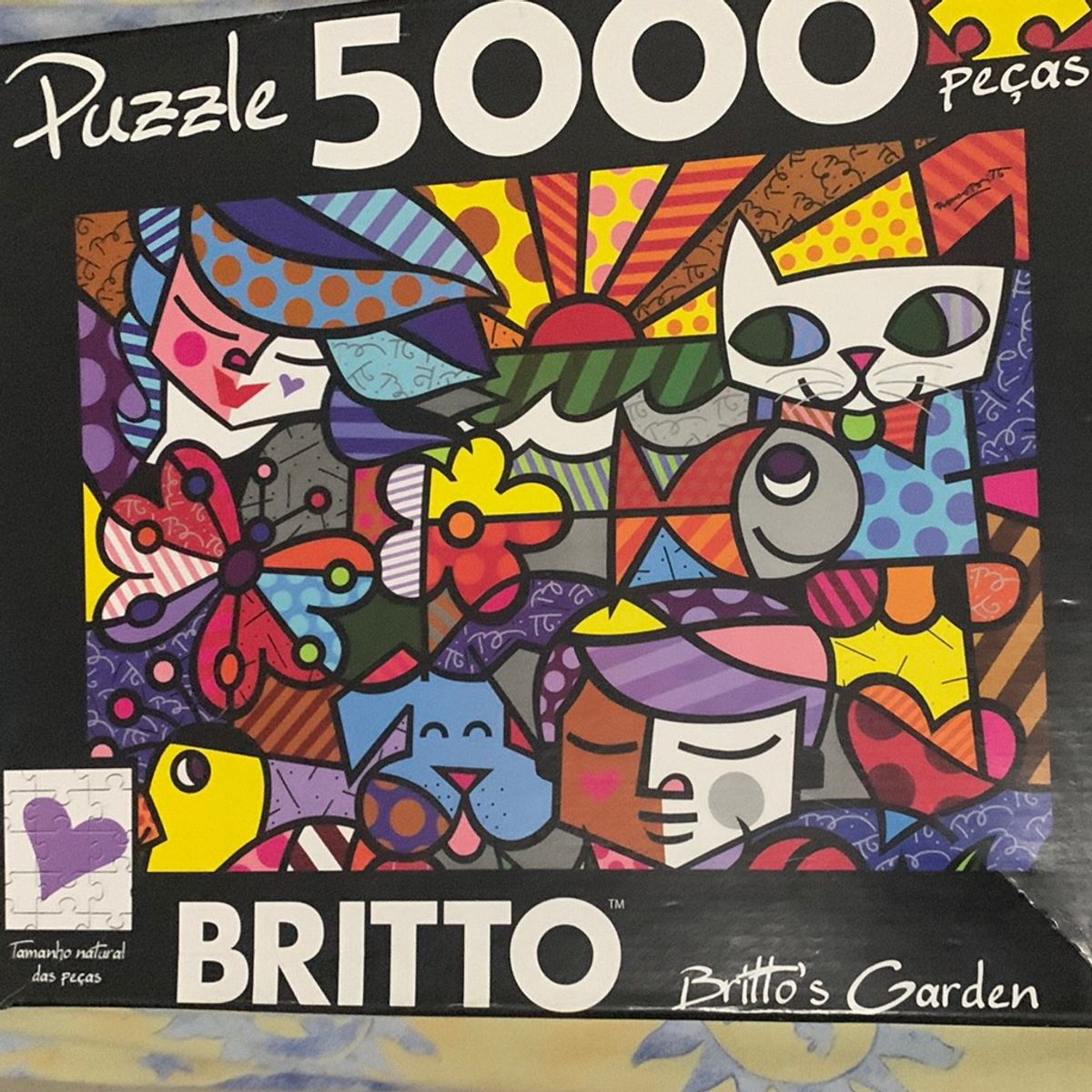 Quebra-cabeça 5000 Peças Romero Britto - Britto's Garden - Grow ...