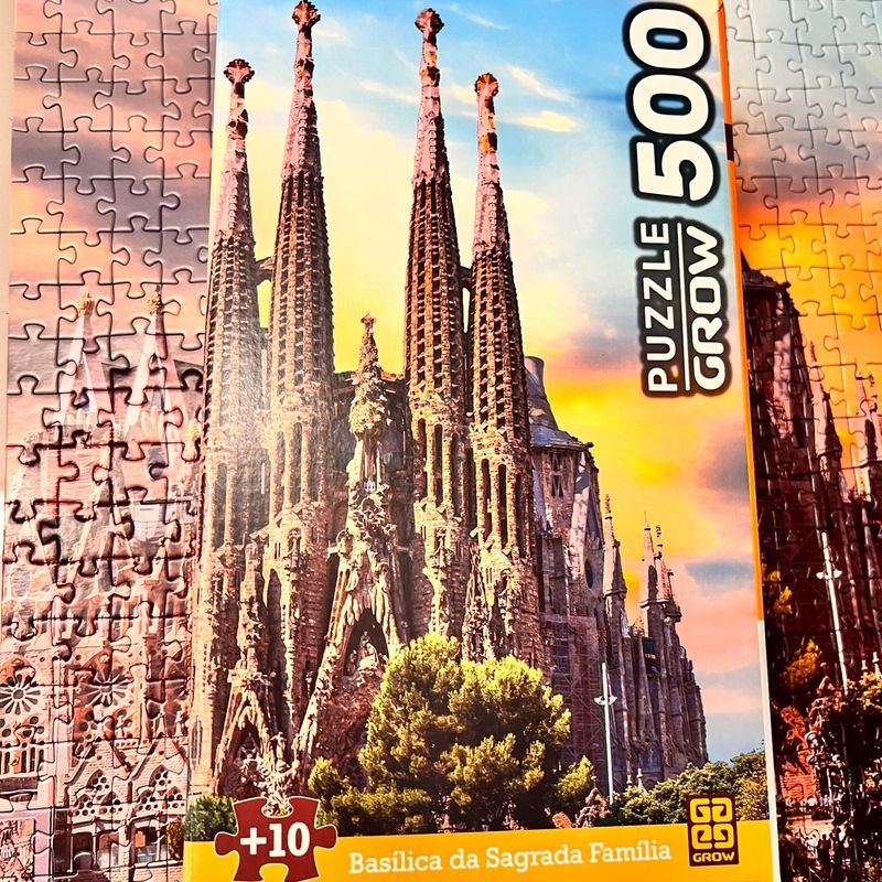 Jogo Quebra Cabeça Puzzle 500pçs Sagrada Família Barcelona