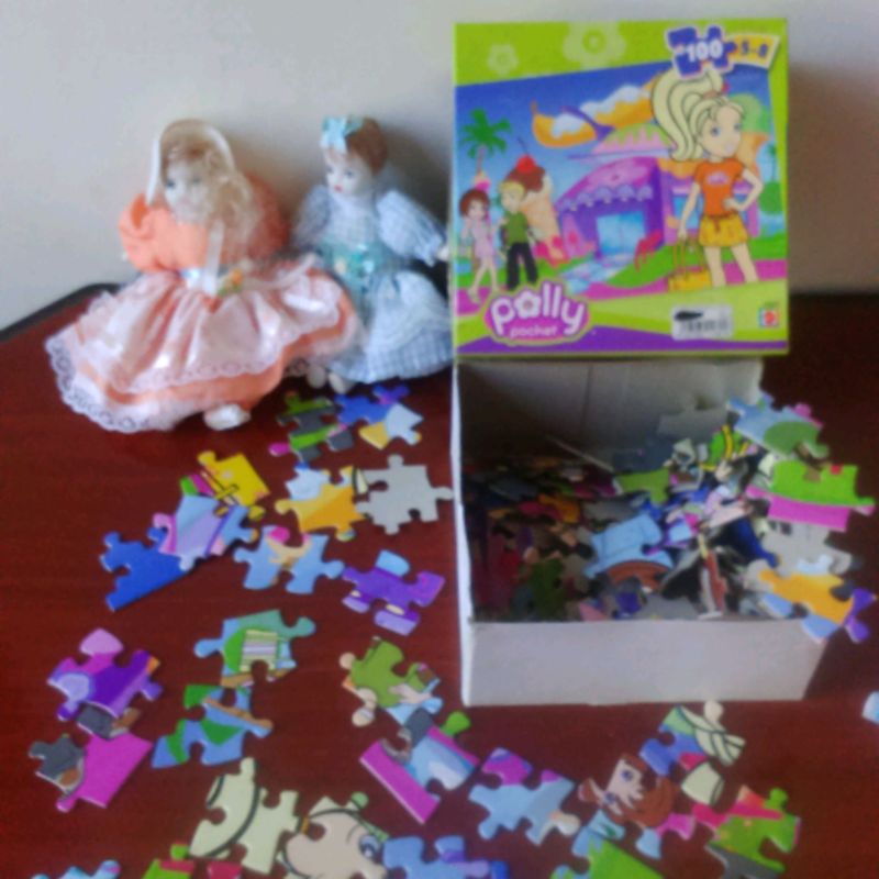 Quebra Cabeça Boneca Polly Jogo 100 Peças, Jogo de Tabuleiro Mattel Nunca  Usado 16476085