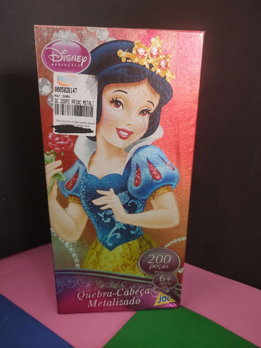 Quebra Cabeça 200 Peças Princesa Branca de Neve Metalizado Toyster