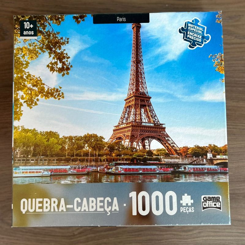 Quebra Cabeça Torre Eiffel Paris França Puzzle 500 Peças Jogos