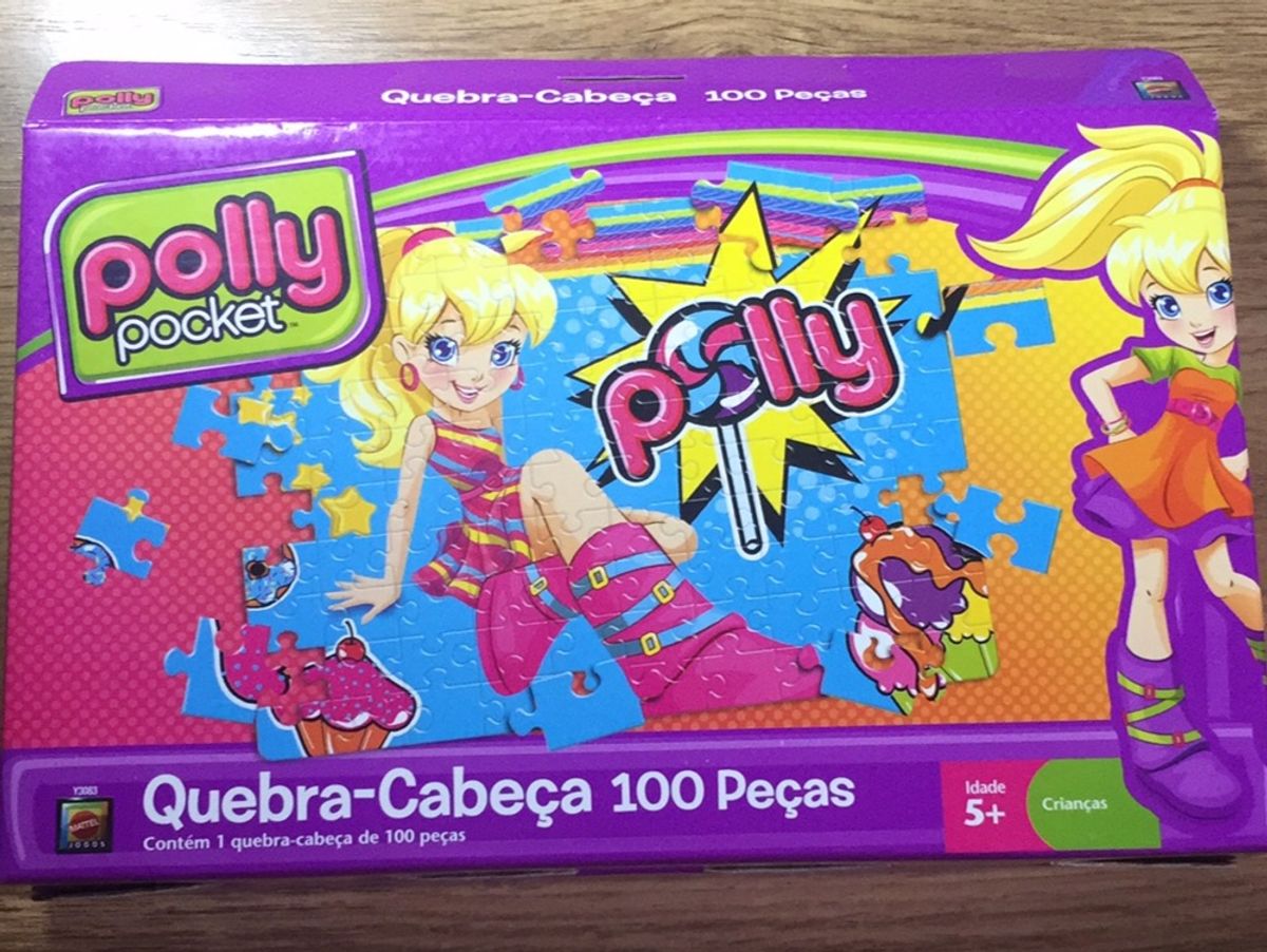 Quebra Cabeça Boneca Polly Jogo 100 Peças, Jogo de Tabuleiro Mattel Nunca  Usado 16476085