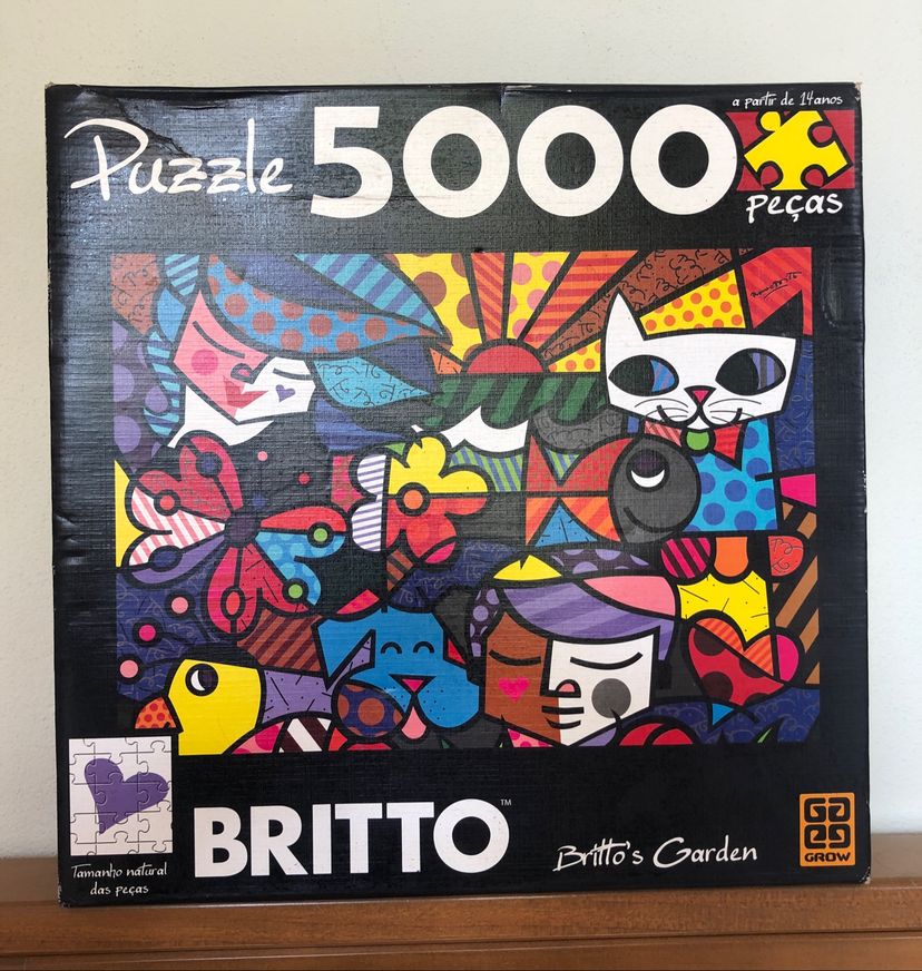 Quebra-cabeça Romero Britto 5000 Peças | Jogo de Tabuleiro Grow Usado ...