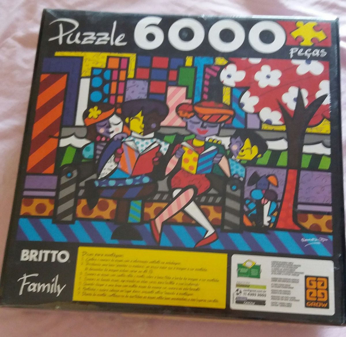 Quebra-cabeça Romero Britto 6000 Peças | Brinquedo Grow Nunca Usado ...