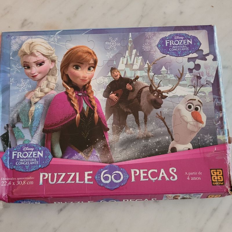 Quebra-Cabeça Puzzle 60 Peças - Frozen II - Anna - Toyster