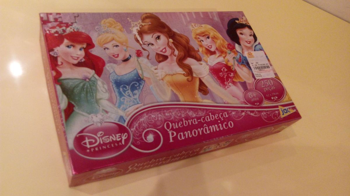 Quebra-cabeça 100 Peças Disney Princesa Metalizado Jak