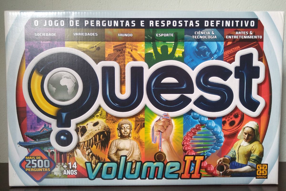 Quest Jogo de Perguntas e Respostas Volume 2 Jogo de Tabuleiro Grow Usado 49583575 enjoei