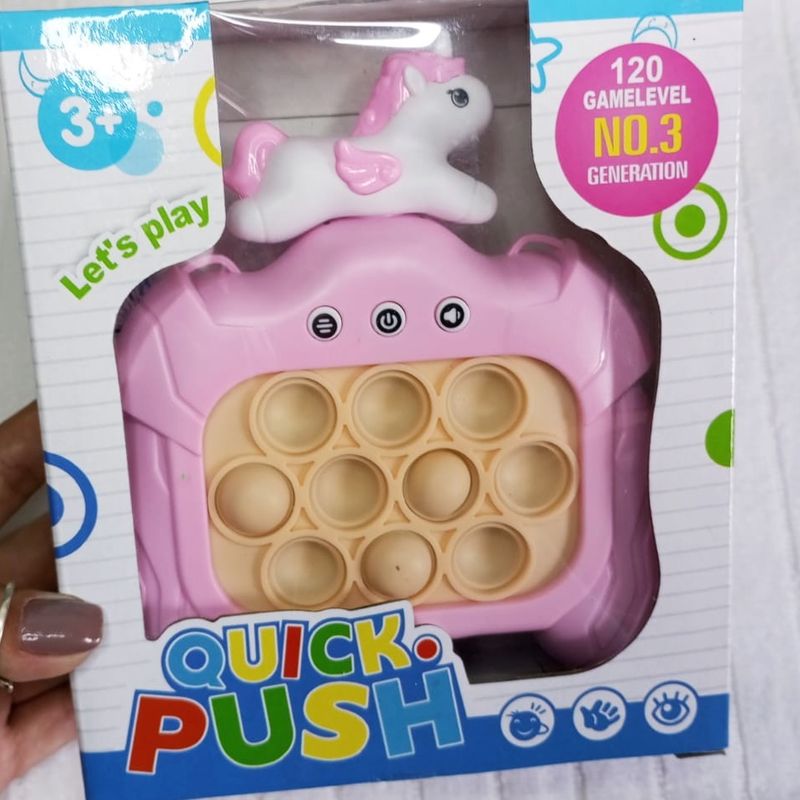 Brinquedo Pop it da Memoria Eletrônico Novo Jogo Pop it Push Fast Quick  Mini joguinho infantil, Magalu Empresas