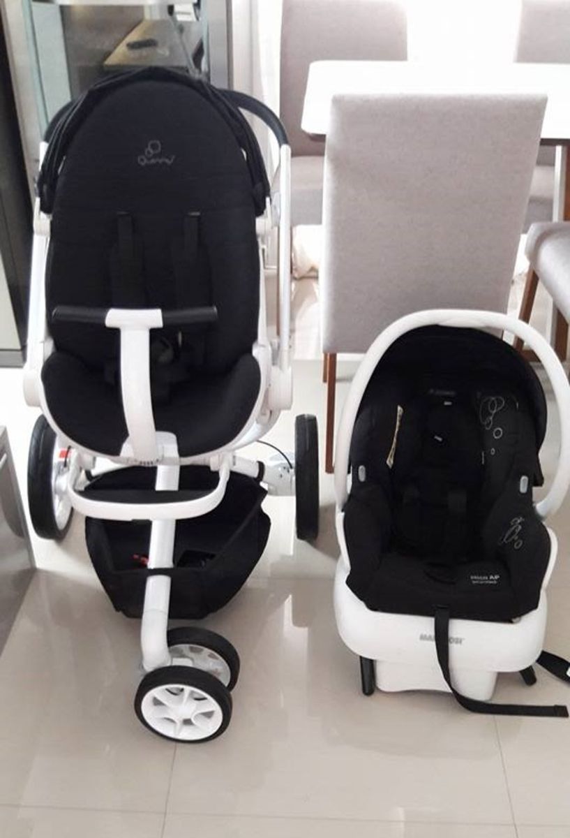 Quinny Moodd Branco Com Bebe Conforto Maxi Cosi Mico Ap Carrinho De Bebe Quinny Usado Enjoei