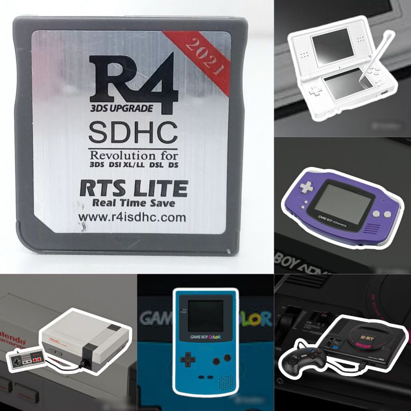 Nintendo Ds Lite Azul + R4 4gb Com Muitos Jogos - Escorrega o Preço