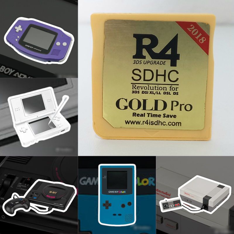 R4 Gold Pro com Jogos para todos os modelos Nintendo ds dsi dsi xl