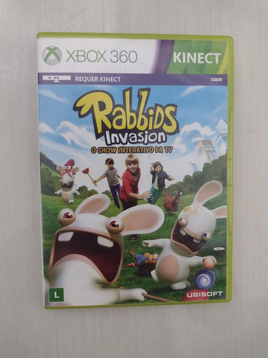 Rabbids Invasion - Xbox 360 Kinect - Mídia Física, Jogo de Videogame Xbox  360 Usado 92498048