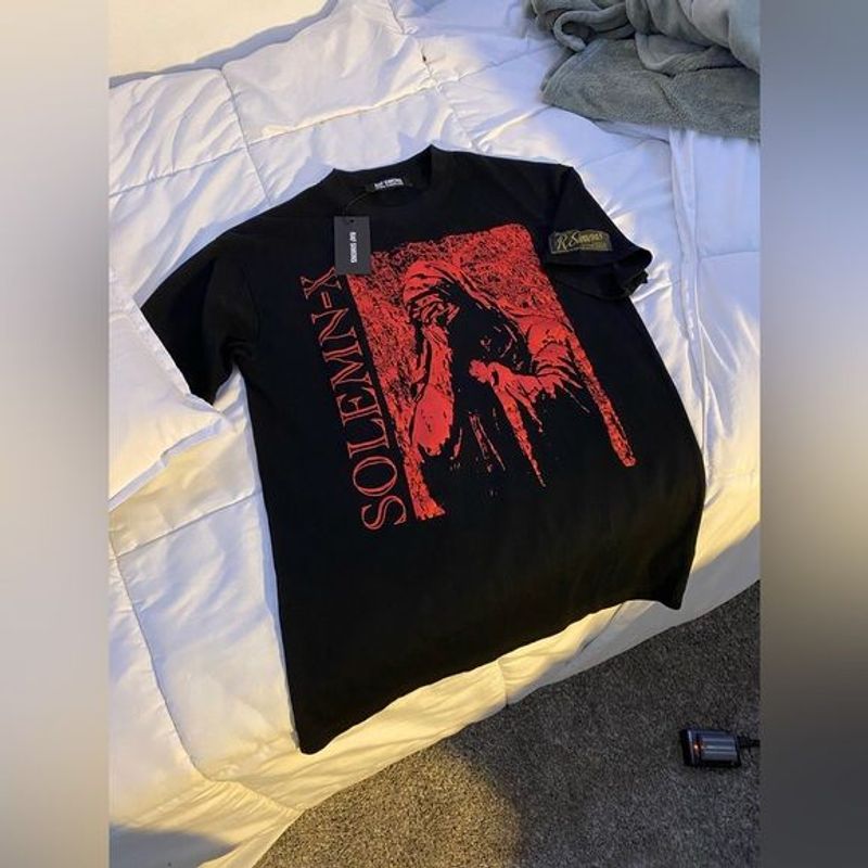 RAF SIMONS SOLEMN-X Tシャツ ラフシモンズ RAF SIMONS Oversized T-shirt Solemn-X コッ