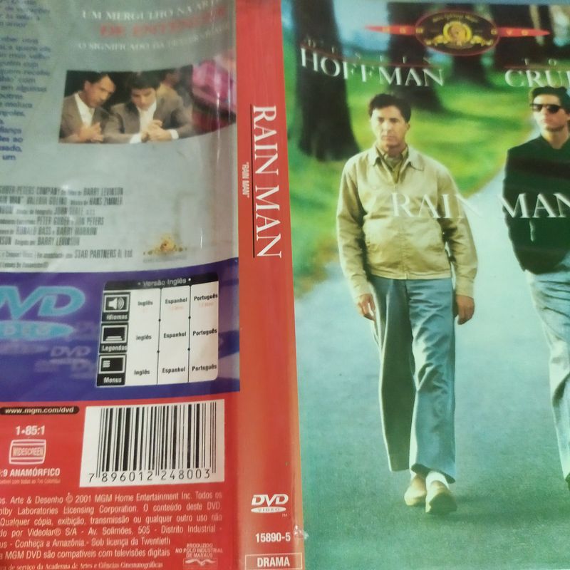 Rain Man Tom Cruise Dustin Hoffman, Filme e Série Dvd Usado 86190685