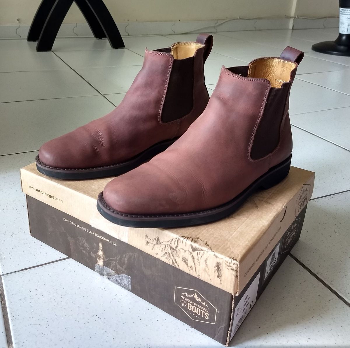 botas masculinas anatomic gel