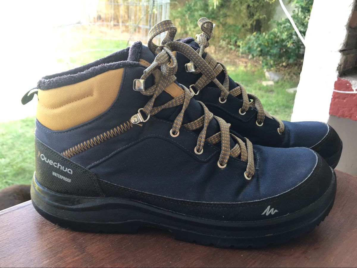 bota masculina de trilha impermeável mh500 mid