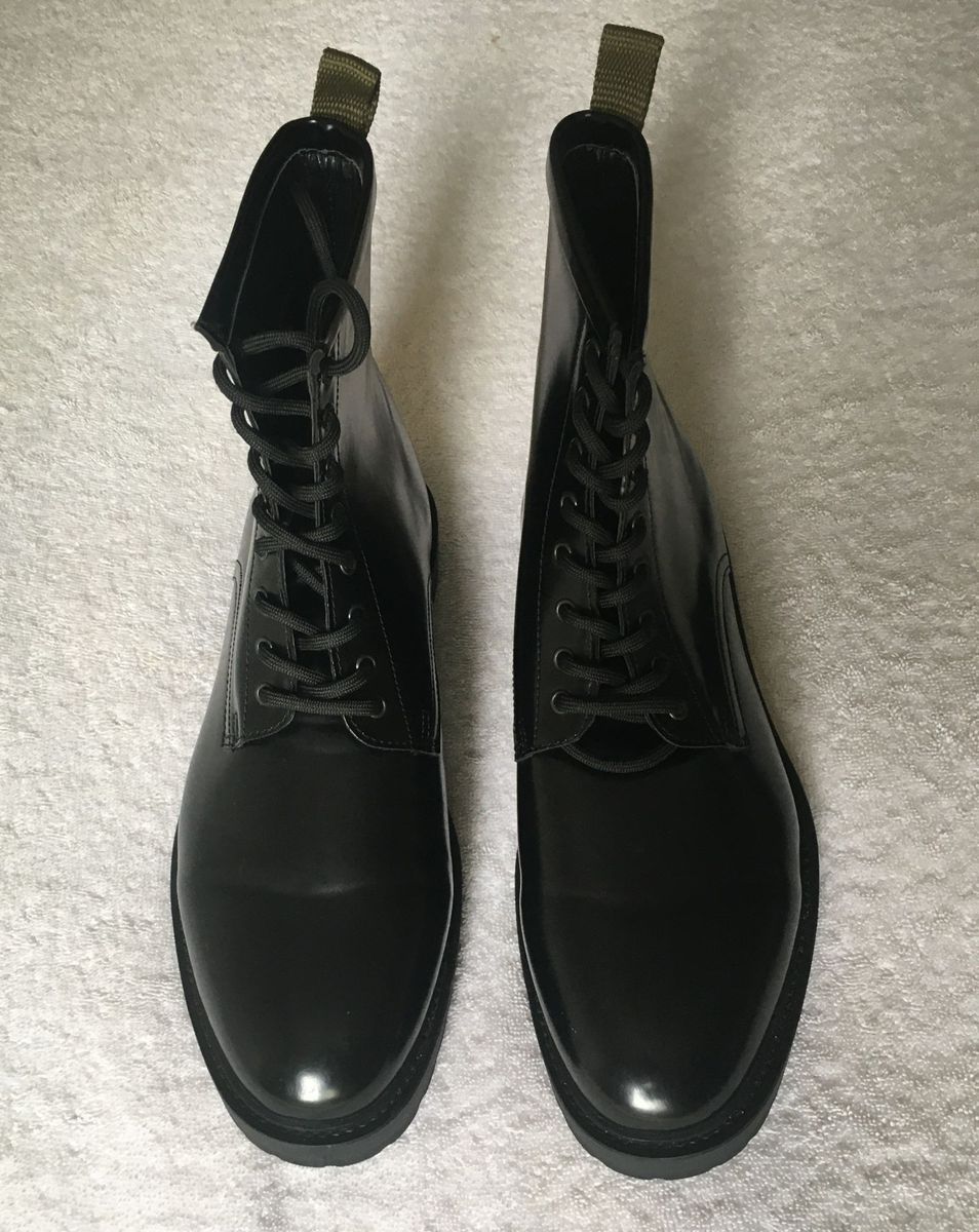 bota preta masculina cano alto