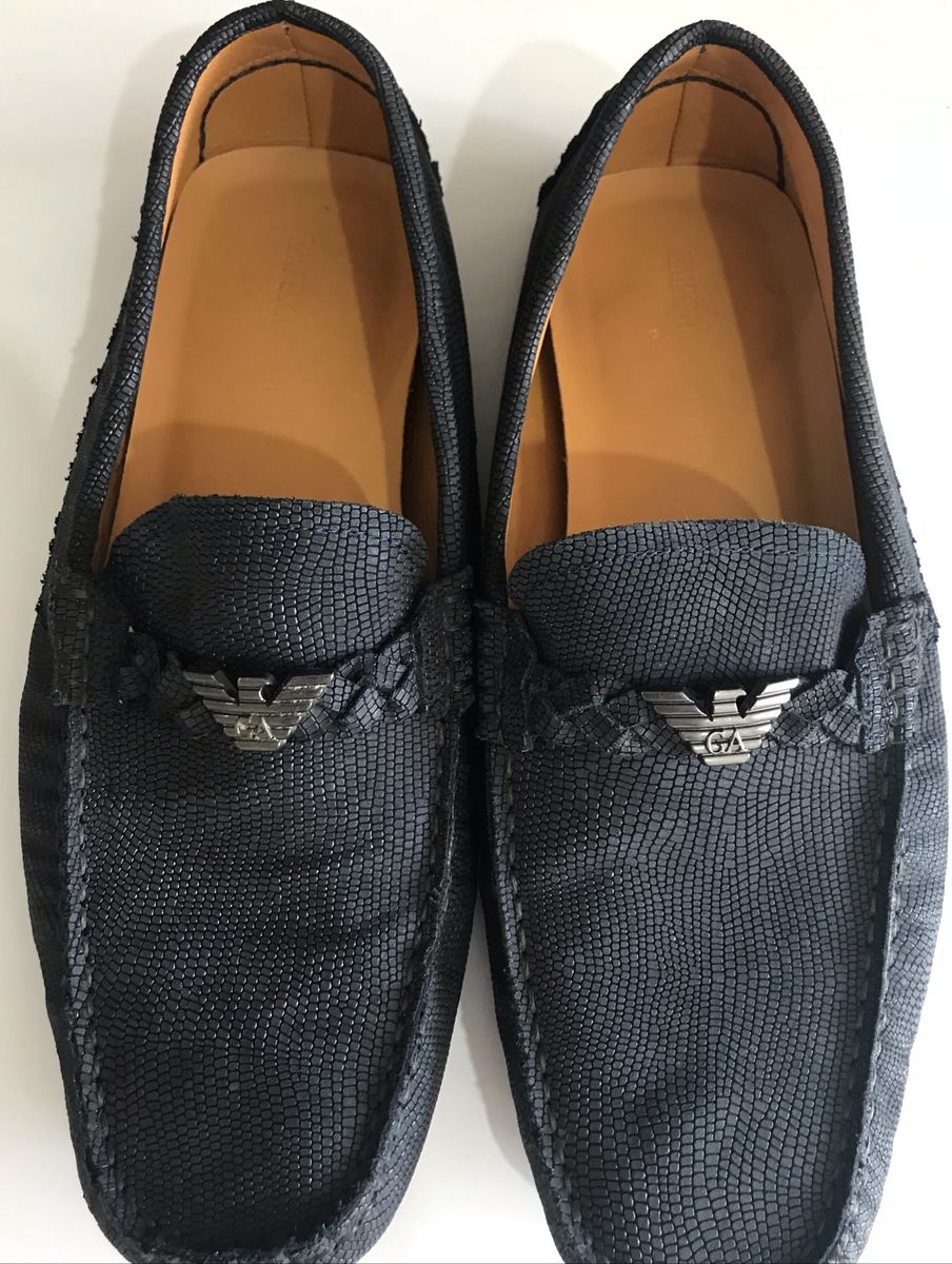 mocassim armani masculino